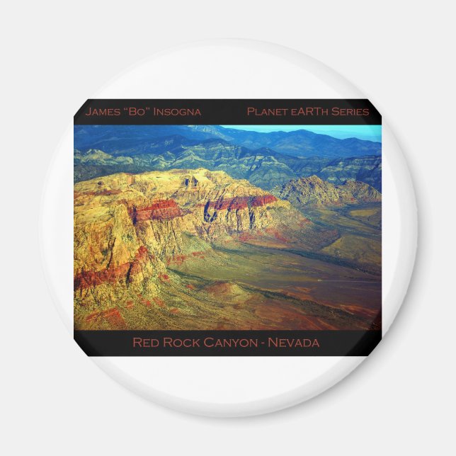 Red Rock Canyon _ Planet Art Series Magnet (Vorne)