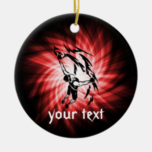 Red Rock Climbing Keramik Ornament