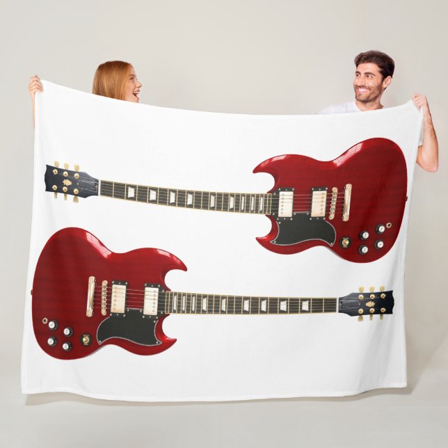 RED ROCK GUITARS FLEECEDECKE (Beispiel)