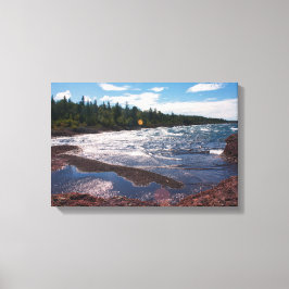 Red Rock Shoreline – Lake Superior, U.P. Leinwanddruck
