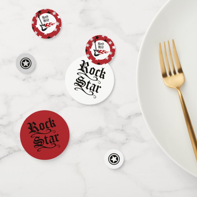 Red Rock Star Rockabye Baby Dusche Confetti Konfetti (Gruppe)