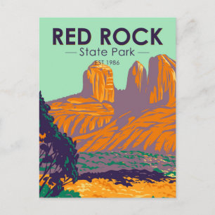 Red Rock State Park Arizona Vintage auf Deutsch Postkarte