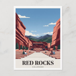Red Rocks Amphitheater Denver Colorado Postkarte