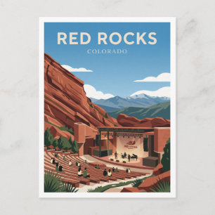 Red Rocks Amphitheater Denver Colorado Postkarte