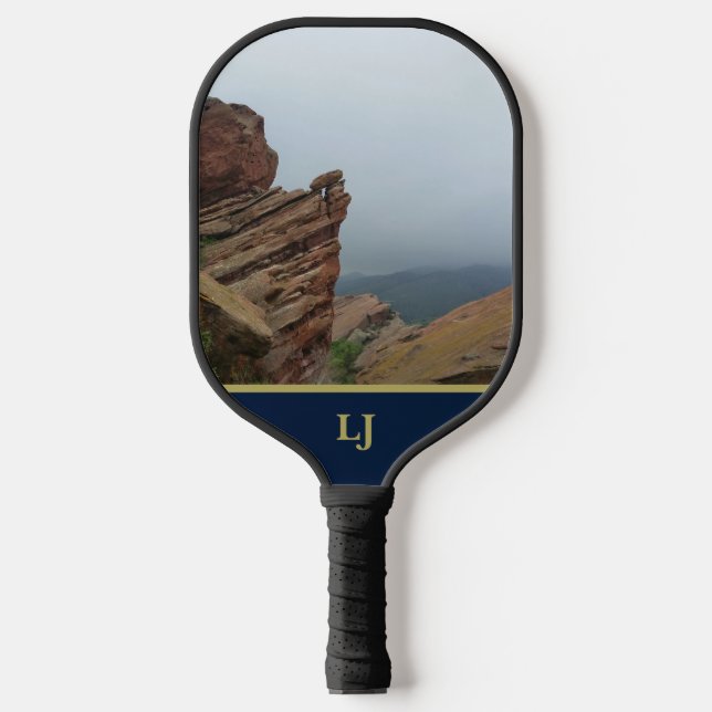 Red Rocks Colorado Inspiriert Personalisiert Pickleball Schläger (Vorderseite)