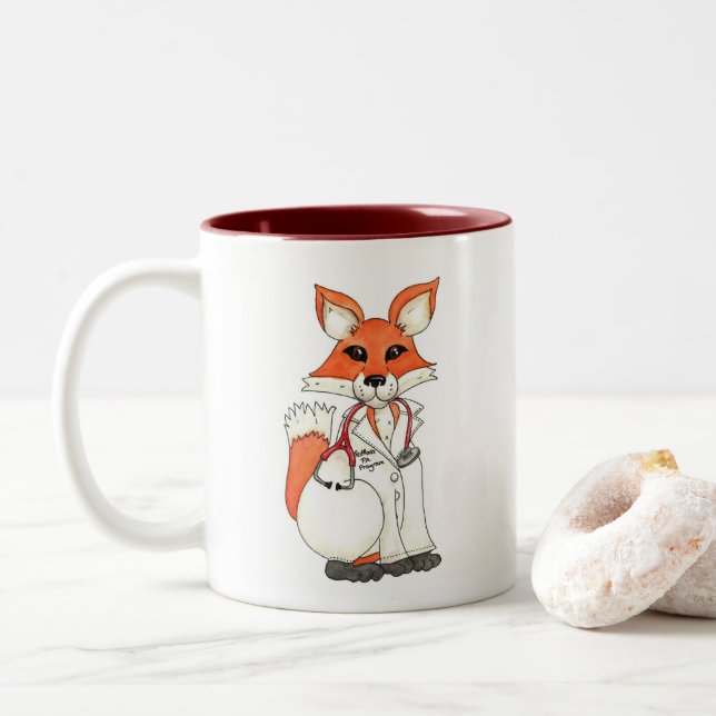 Red Rocks Fox Tasse (Mit Donut)