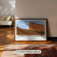Red Rocks Park und Amphitheater Colorado Poster