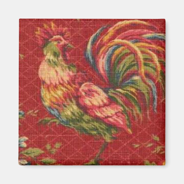 Red Rooster Kühlschrankmagnet Magnet (Vorne)