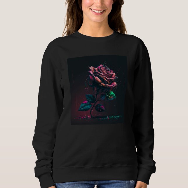 Red Rose  12 Sweatshirt (Vorderseite)