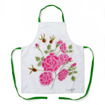 Red Rose Apron