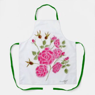 Red Rose Apron Schürze