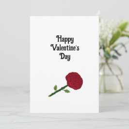 Red Rose Feiertagskarte