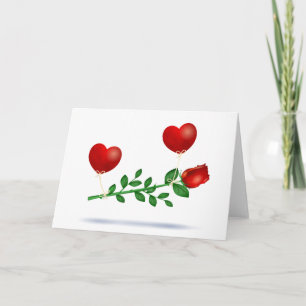 Red Rose Feiertagskarte