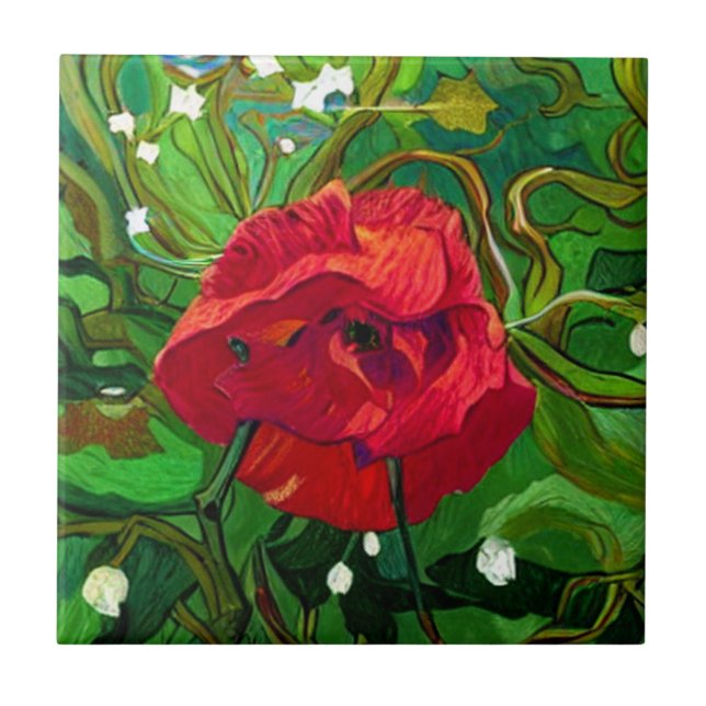 RED ROSE  FLIESE (Vorderseite)