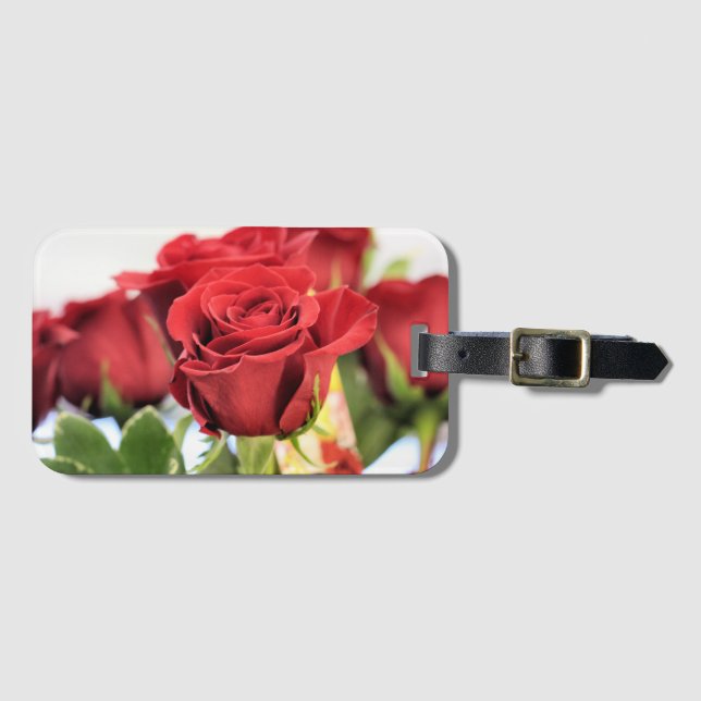 Red Rose Gepäckanhänger (Vorderseite (Horizontal))
