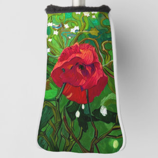RED ROSE  GOLF HEADCOVER