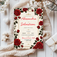 Red Rose Romantic Floral Elegant Rose Garden