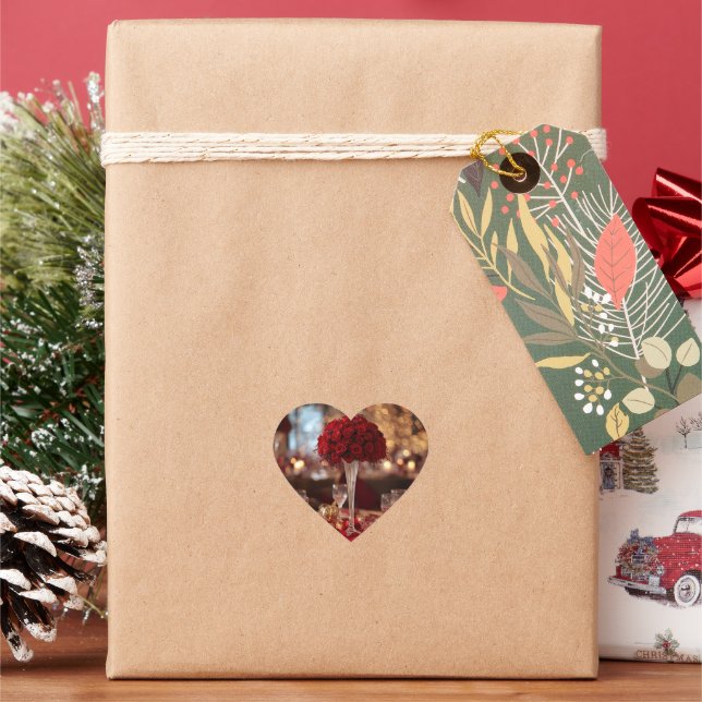 Red Rose Valentine Romantic Aesthetic Love St Herz-Aufkleber (Feiertag)