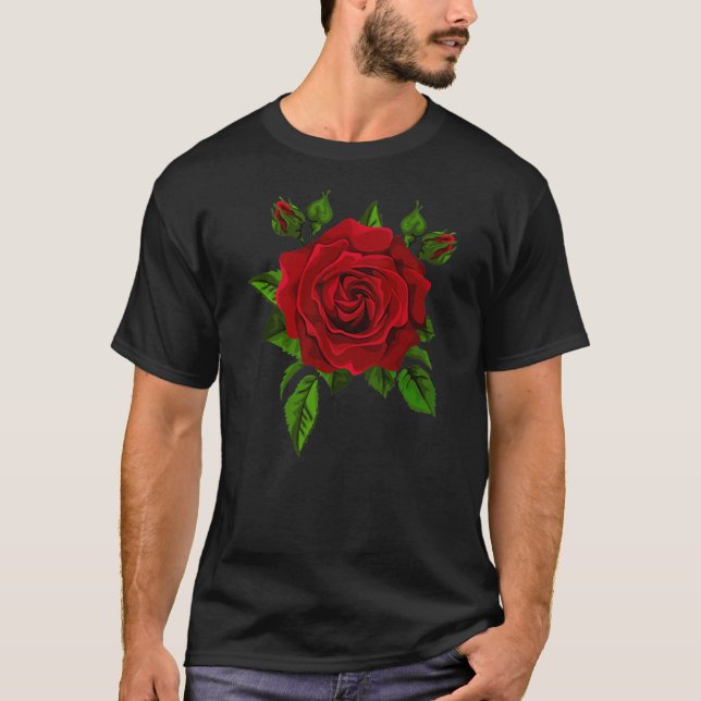 Red Roses for Men Women and Youth  T-Shirt (Vorderseite)