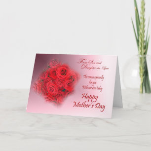 Red Roses Happy Mother's Day Card Karte