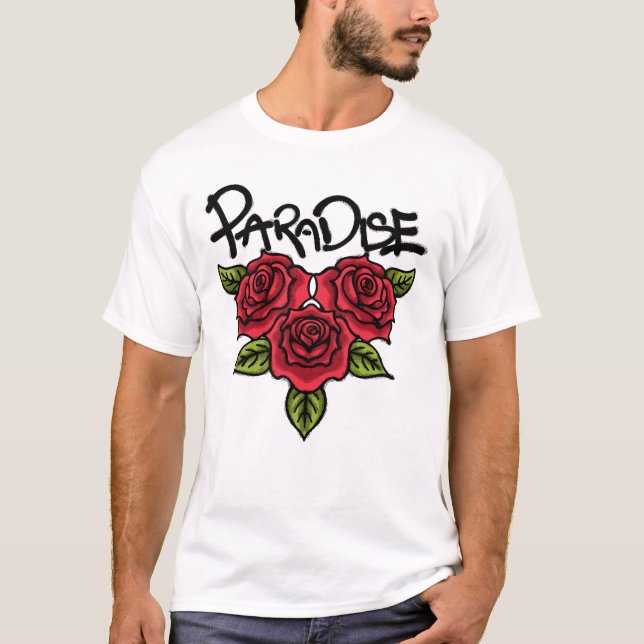 Red Roses streetwear T-Shirt (Vorderseite)