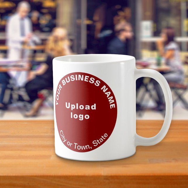 Red Round Business Brand on Tasse (Red round business brand on mug)