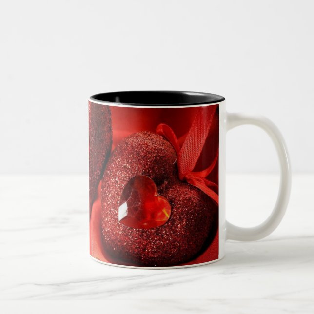 Red Ruby Heart Tasse (Rechts)