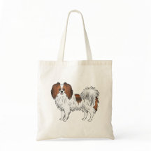 Red Sable Phalène Niedlicher Cartoon Fluffy Dog