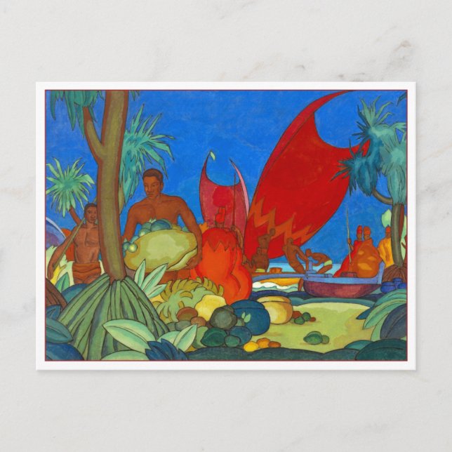 Red Sails von Arman Manookian Postkarte (Vorderseite)