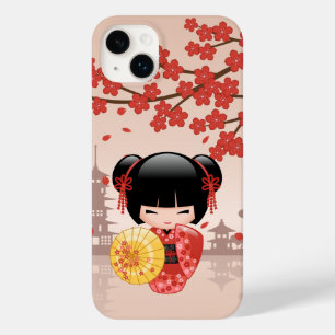 Red Sakura Kokeshi Doll - Japanisch Geisha Case-Mate iPhone 14 Plus Hülle