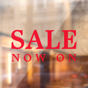 Red Sale jetzt an der Business Event Tür Fensteraufkleber