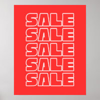 Red Sale, Retail Store Signage, Boutique