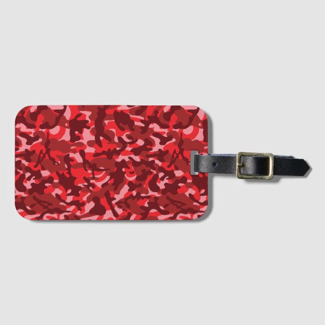 Red Salmon Tarnlage Gepäckanhänger (Vorderseite (Horizontal))
