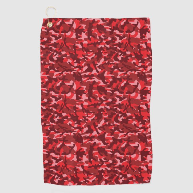 Red Salmon Tarnlage Golfhandtuch (Vorderseite)