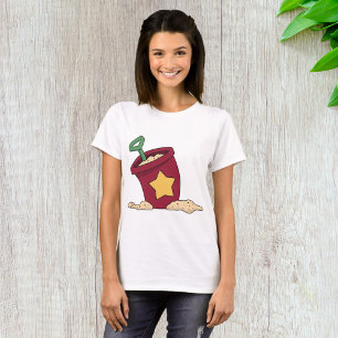 Red Sand Bucket mit Star und Shovel T-Shirt