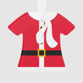 Red Santa Anzug mit Buttons Personalisierte Weihna Ornament