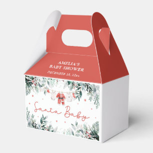 Red Santa Baby Christmas Baby Kleidung Baby Dusche Geschenkschachtel