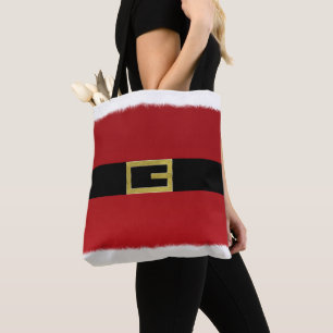 Red Santa Claus Belt & White Fur Weihnachtsfeierta