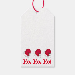 Red Santa Claus Hat Weihnachten glückliche Ferien Geschenkanhänger