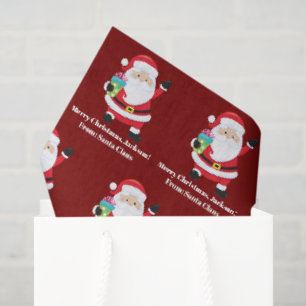 Red Santa Claus Maßgeschneiderte Kinder Weihnachte Seidenpapier