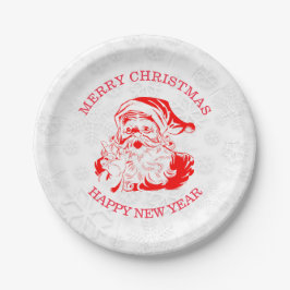 Red Santa Claus Pappteller