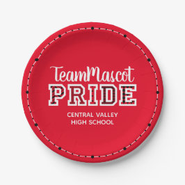 Red School Pride Mascot Name Pappteller