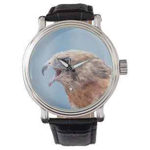 Red Schulter Hawk Armbanduhr