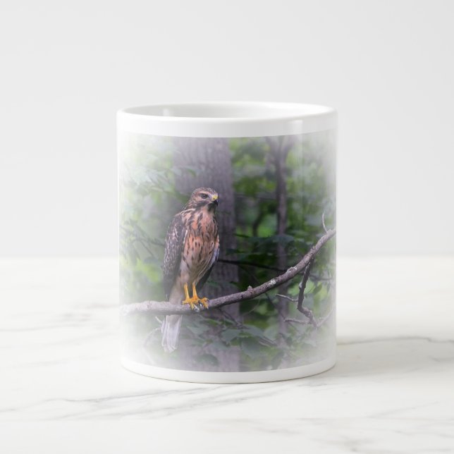 Red Schulter Hawk Jumbo-Tasse (Vorderseite)