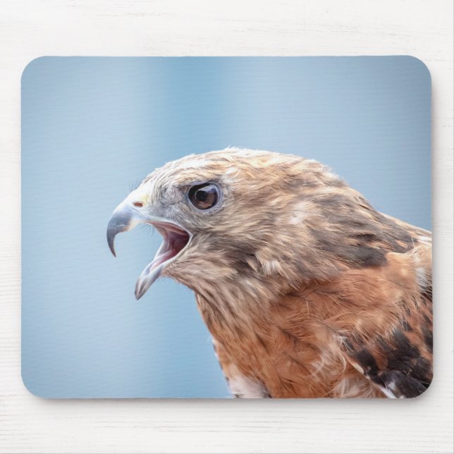 Red Schulter Hawk Mousepad (Vorne)