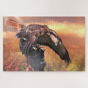 RED SCHWANZ HAWK TOUCHDOWN PUZZLE