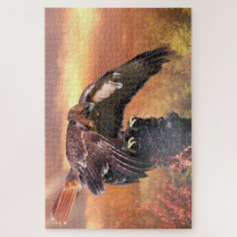 RED SCHWANZ HAWK TOUCHDOWN PUZZLE