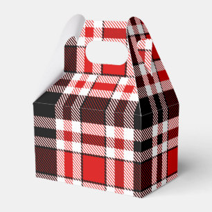 Red Schwarz-weiß Flannel Tartan Muster Geschenkschachtel