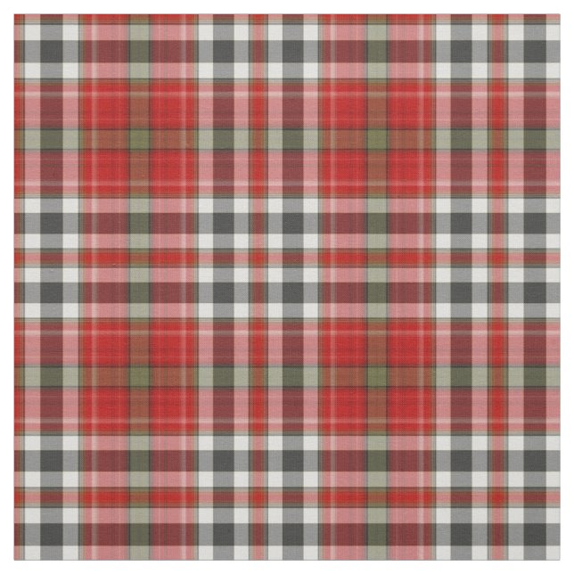 Red Schwarz-weiß Green Tartan Kariert Stoff (Muster)