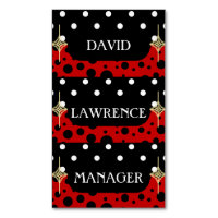 RED SCHWARZ-WEISS POLKA DOTS MODERNES TRENDY MANAG